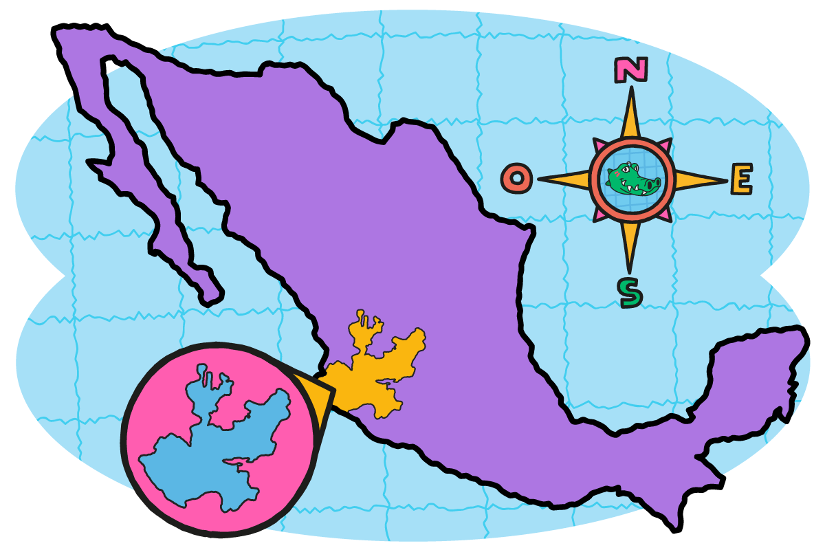 Mapa Jalisco en Mexico
